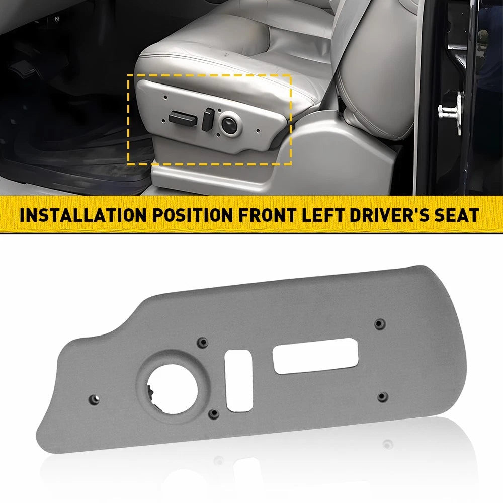 Power Seat Trim Bezel Light Pewter Gray Front LH Driver Outer for Chevy GMC 6B93BC-57
