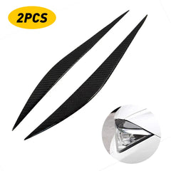 For 2013-2019 BMW 3 Series Glossy Black Headlight Eyelid Eye Lid Cover Eyebrows 6B93BC-57