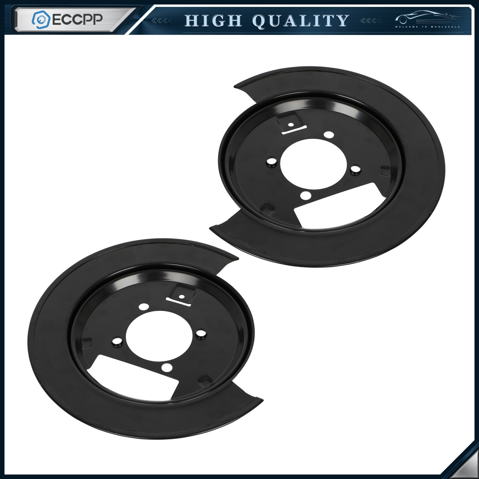 For 4WD 1998-04 Chevy S10 GMC Sonoma Rear Brake Dust Shield Set 6B93BC-57