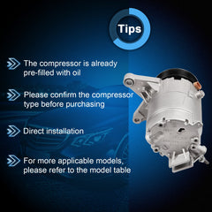 ECCPP A/C AC Compressor For 2006-2009 2010 2011 Chevrolet Impala 3.9L 97271 ECCPP