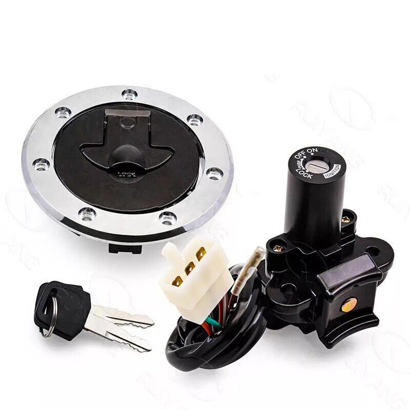 For Kawasaki Ninja ZX6R ZX7R ZX9R ZZR600 Ignition Switch Fuel Gas Cap Lock Set