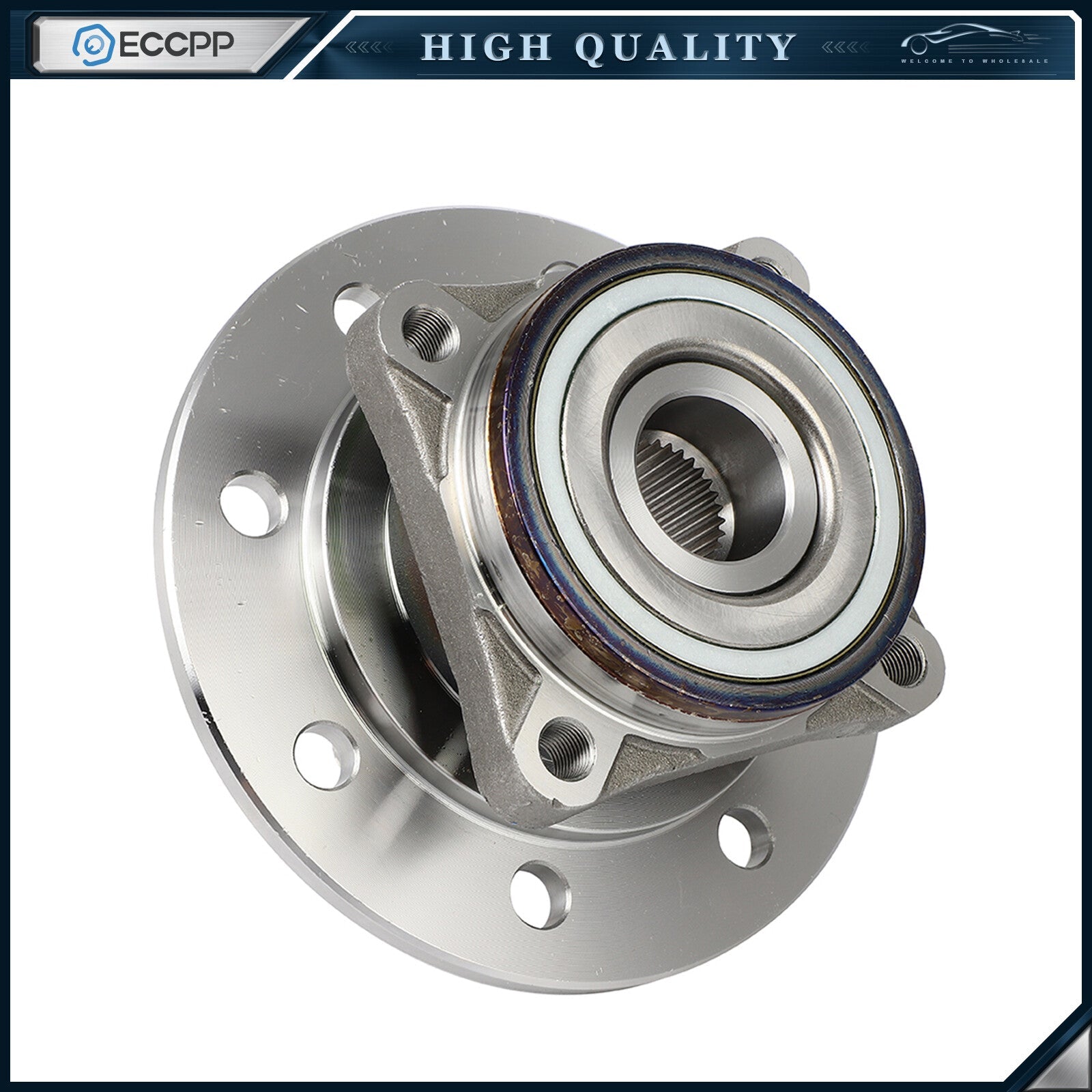 1Pc Wheel Hub Bearing Assembly Front For Dodge Ram 3500 4WD 1994 1995 1996 1997 6B93BC-57