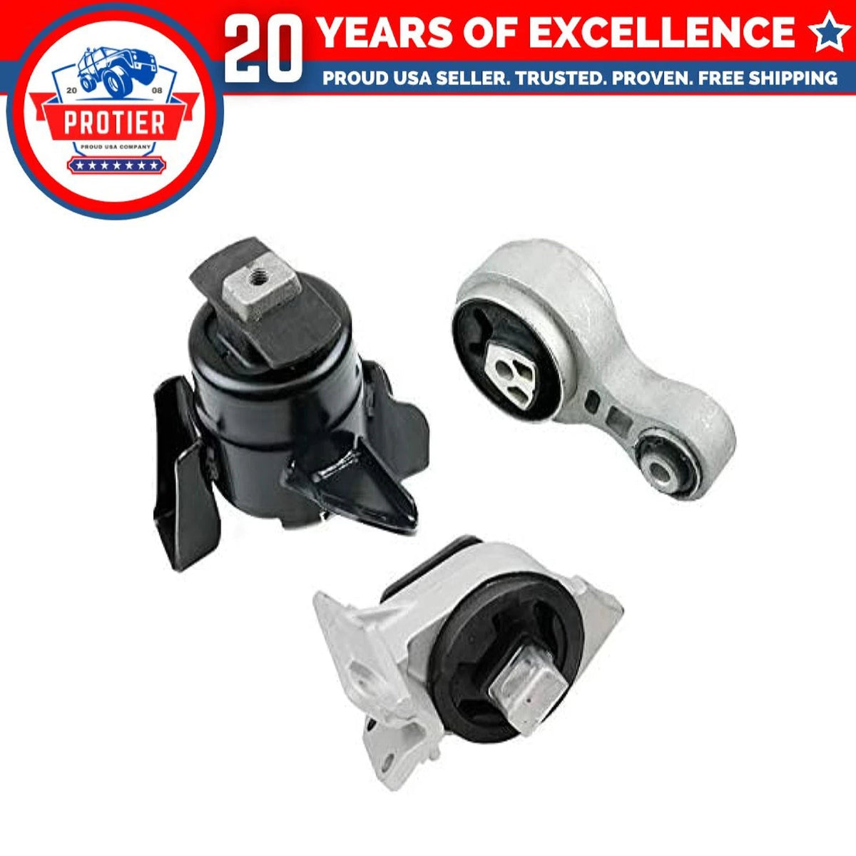 Fits 2010-2012 Ford Fusion/Mercury Milan 2.5L MANUAL Motor&Trans Mount 6B93BC-57