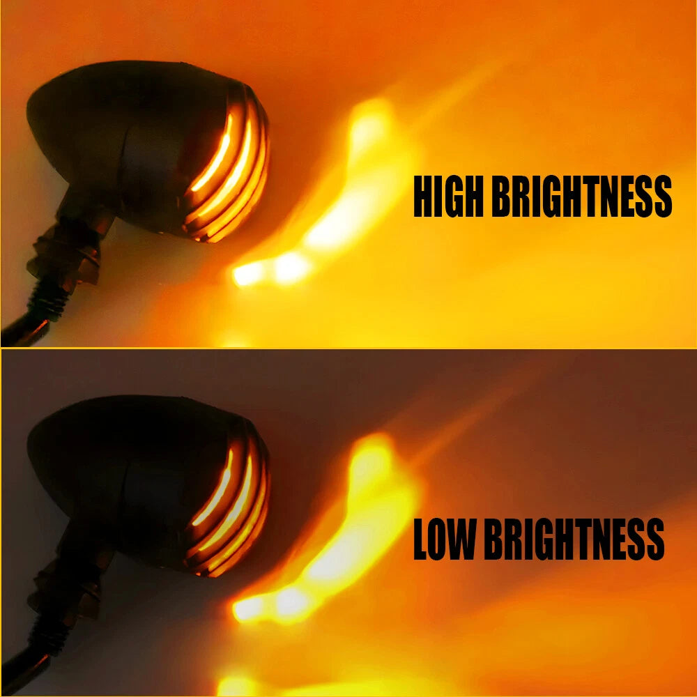 2pcs Amber Halogen Turn Signal Lights 12V for Honda Yamaha Suzuki Kawasaki EOA 6B93BC-57