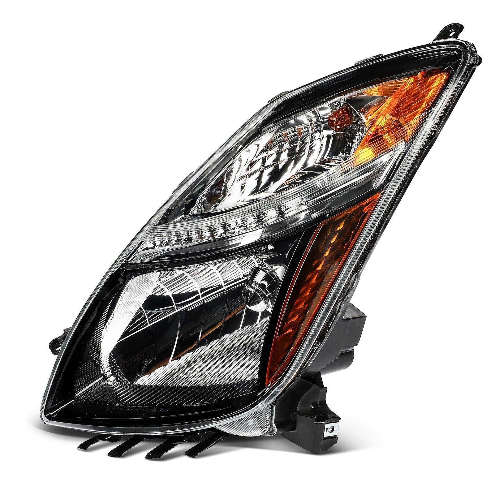 Pair Headlights Assembly For Toyota Prius 2006-2009 1.5L Black Housing R+L 6B93BC-57
