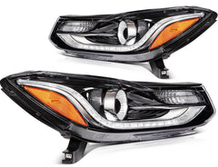 ECCPP LED Headlights For Chevrolet Trax LS 1.4L 1.8L 2017-2022 Pair Black Amber ECCPP