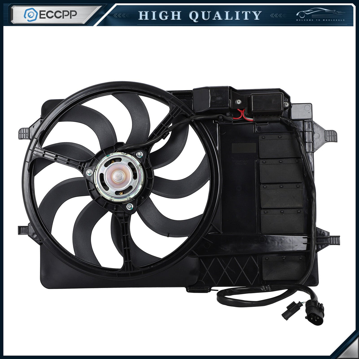 Electric Radiator Condenser Fan Assembly For 2002-2003 Mini Cooper 17107529272 6B93BC-57