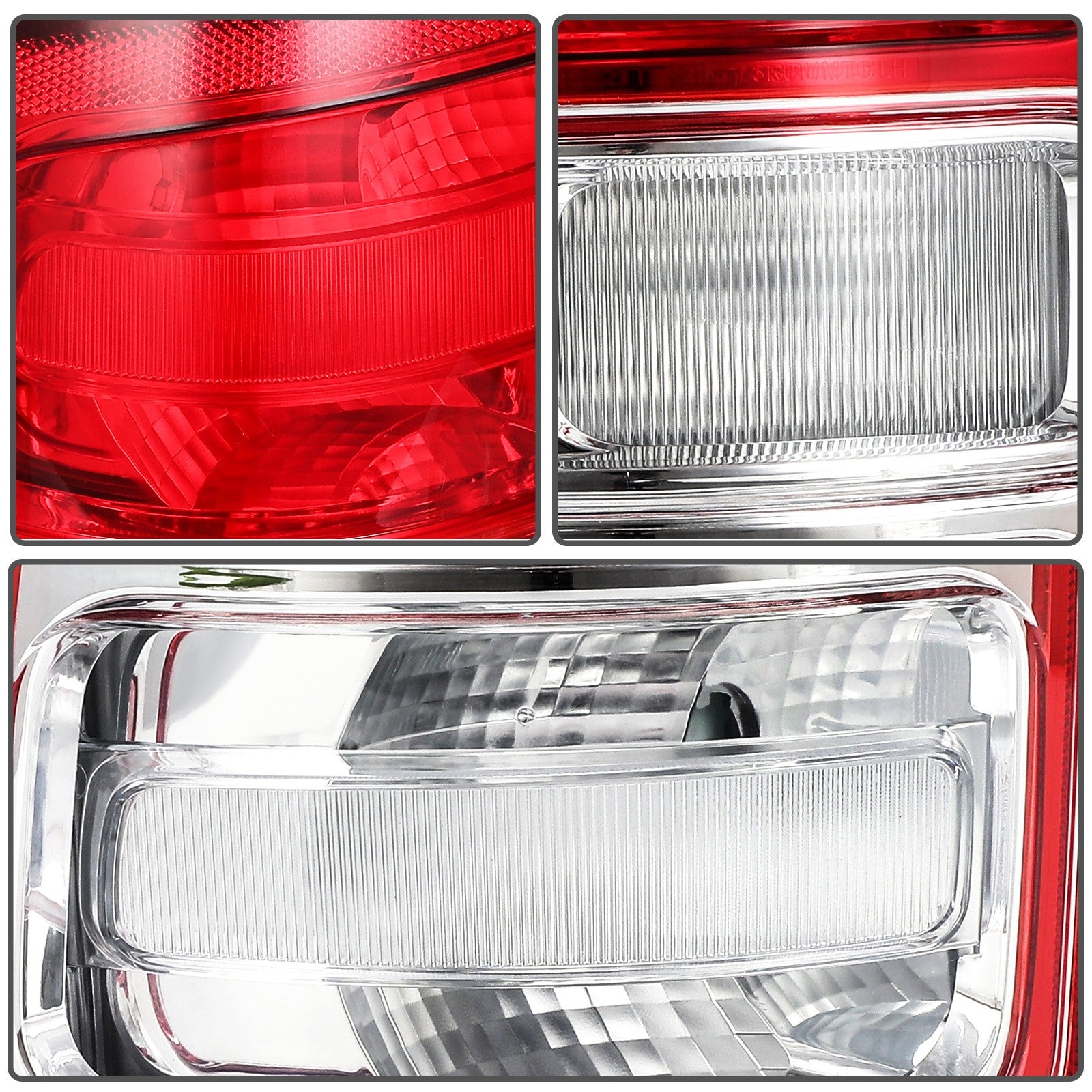 For 2024-2019 Ram 2500 3500 Red Bezel Left Driver Side Tail Light Assembly 6B93BC-57