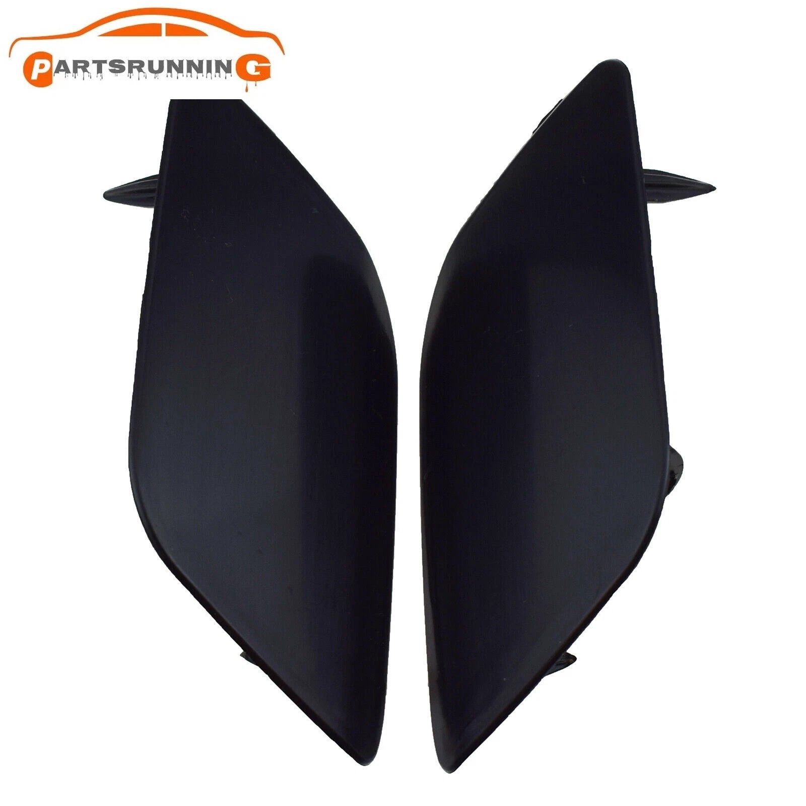 Pair Front Bumper Headlight Washer Spray Nozzle Cover Cap For Audi Q7 2010-2015 6B93BC-57