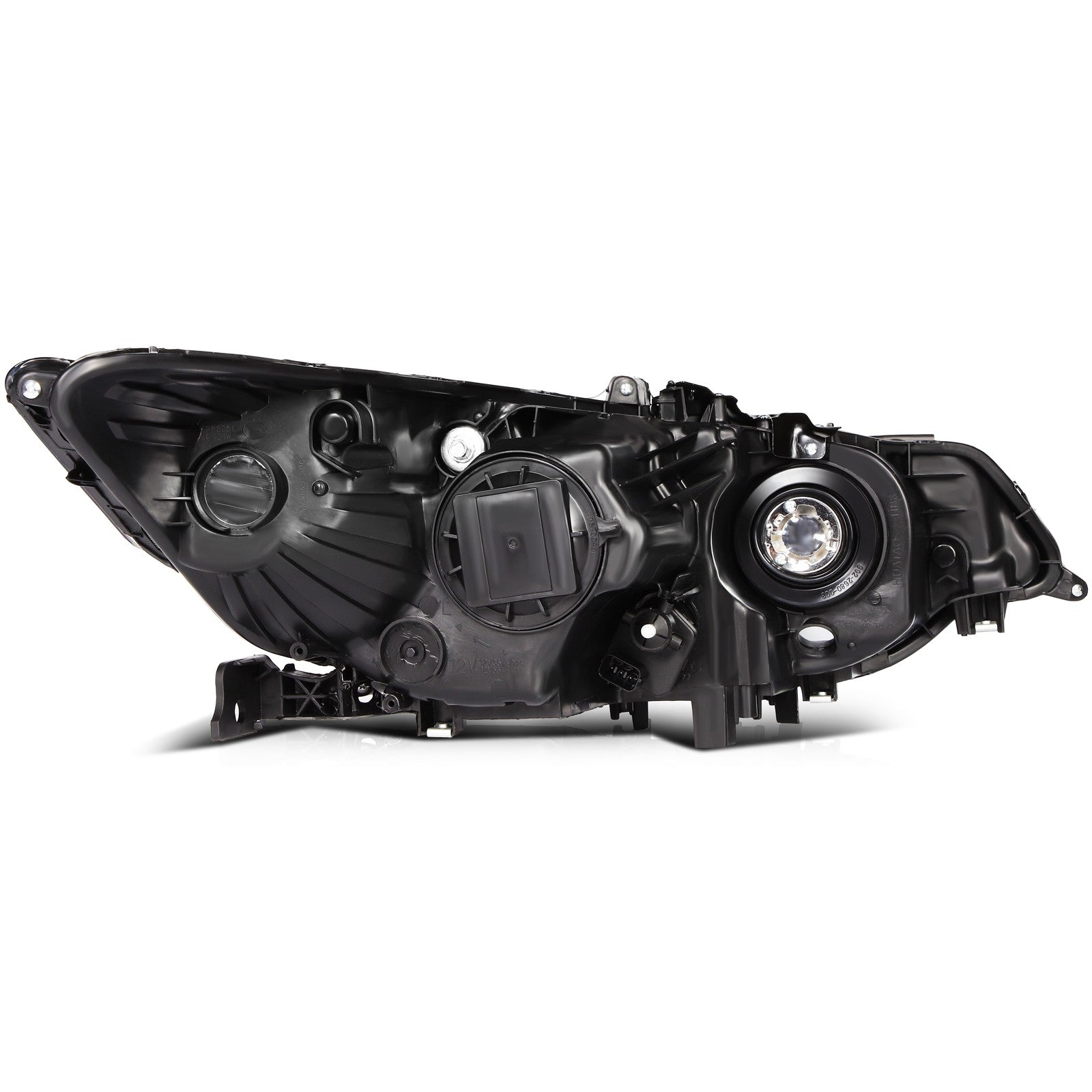 Pair Halogon Headlights Assembly For 2009-2014 Acura TSX 2.4L 3.5L Black Amber 6B93BC-57