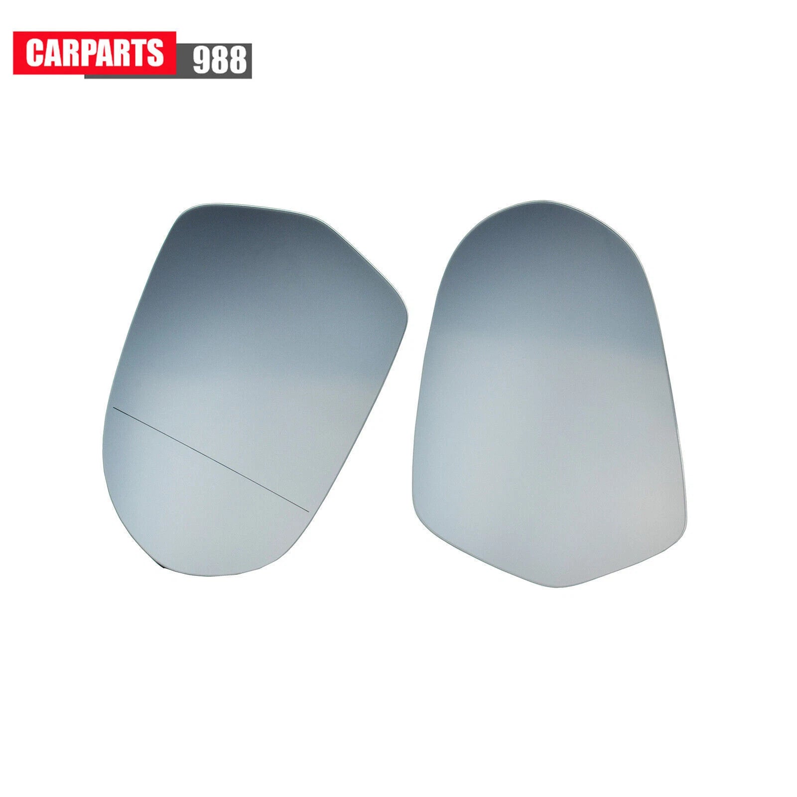 Pair Left Right Rearview Mirror Glass Heated For Audi A6 C7 C7.5 S6 4G 2012-2018 6B93BC-57