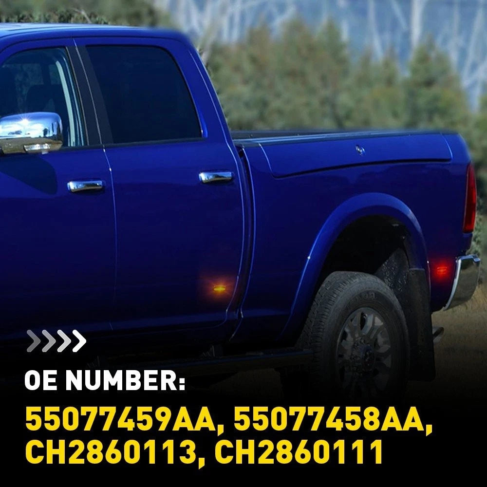 4X For Dodge Ram 2500 3500 03-09 Dually Bed LED Side Fender Marker Light Smoke A 6B93BC-57