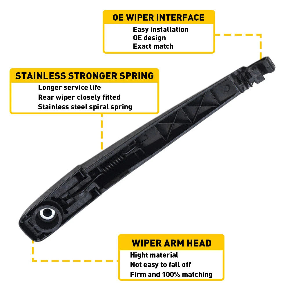 Rear Wiper Blade and Arm for TOYOTA RAV4 13-19 Back Window Windshield Wiper EOA 6B93BC-57