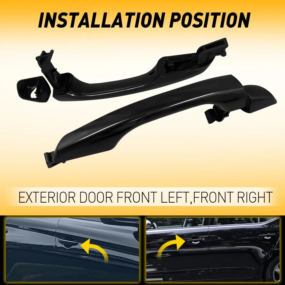 Exterior Left+Right Front Door Handle Pair For 2017-2020 Hyundai Elantra Sedan 6B93BC-57