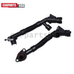 Set of 2 Left & Right Crankcase Vent Hose for BMW 550i 650i 750i 750Li B7 X5 X6 6B93BC-57