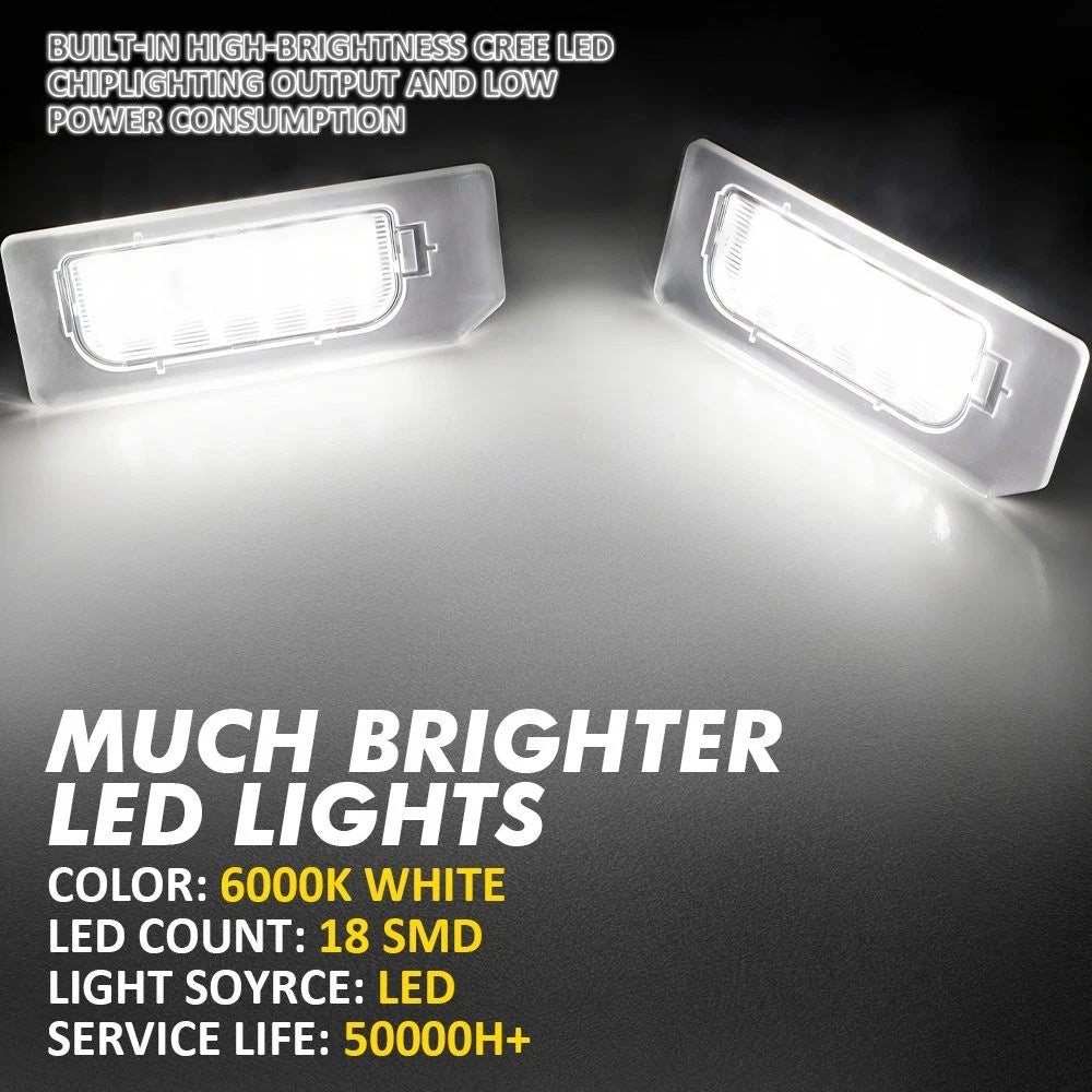 2x LED License Plate Light Lamp White For 11-20 Mitsubishi Outlander Sport ASX A 6B93BC-57