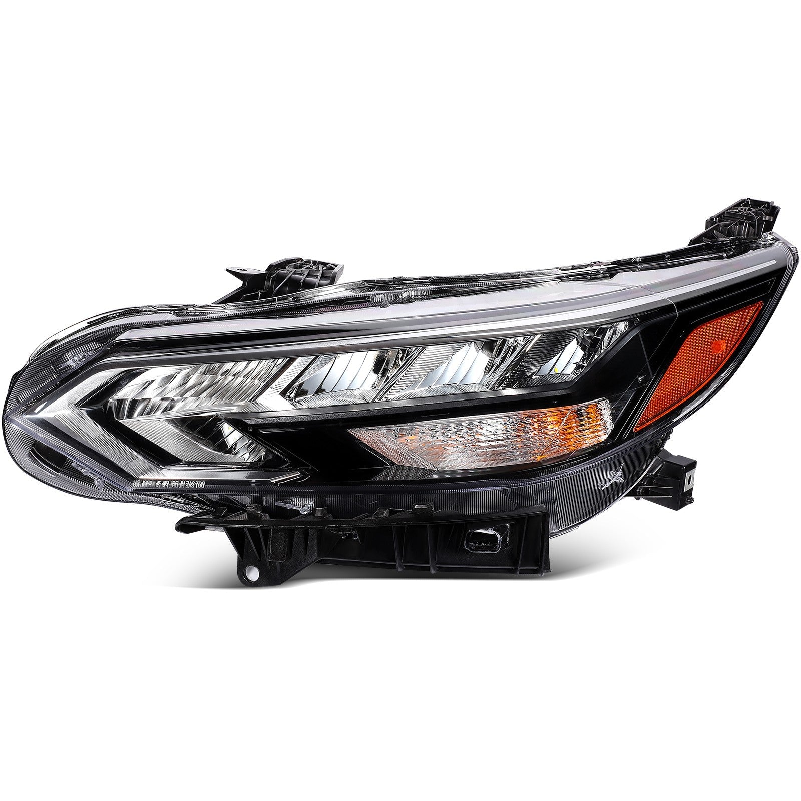 Left Side Headlight Assembly For 2024-2025 Nissan For Sentra 2.0L Black Amber 6B93BC-57
