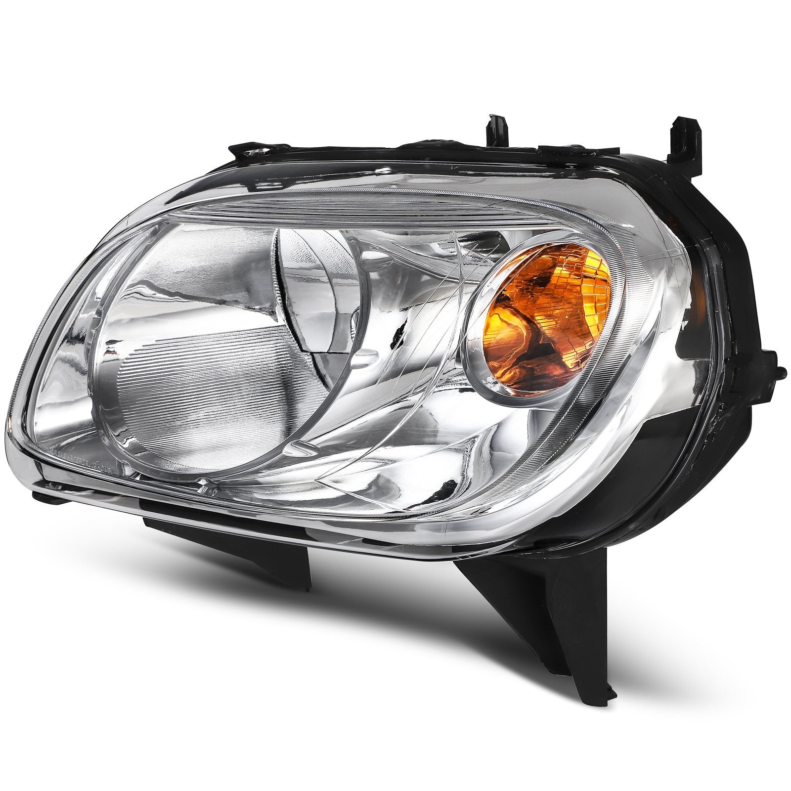 ECCPP Headlights Assembly For Chevrolet HHR 2006-2011 Pair Kit Chrome Amber 6B93BC-57