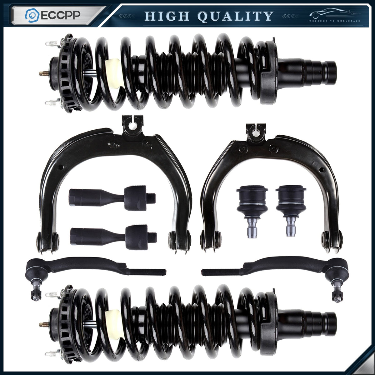10pc Complete Front Suspension Kit For Chevy GMC Oldsmobile 02-03
