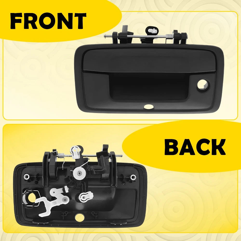 Tailgate Handle w/ Camera Hole for Black 2014-2015 Silverado Sierra 1500 2500 EA 6B93BC-57
