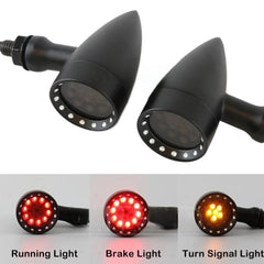 LED Turn Signal Indicator For Honda Yamaha Suzuki Kawasaki Harley Ducati 10mm