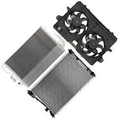Electric Radiator Condenser Cooling Fan Kit For 2009 2010 2011 2012 Ford Escape 6B93BC-57