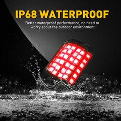 4 PCS Waterproof Underglow Underbody Lighting Kit Pure Red LED Rock Lights EOA 6B93BC-57