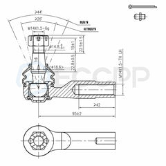 For Nissan Frontier Xterra 6pcs Front Lower Control Arms Inner Outer Tie Rods 6B93BC-57