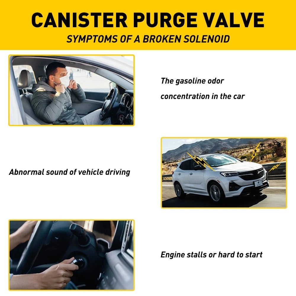 Vapor Canister Purge Solenoid EVAP Vent Control Valve For 12-20 Chevrolet Sonic 6B93BC-57