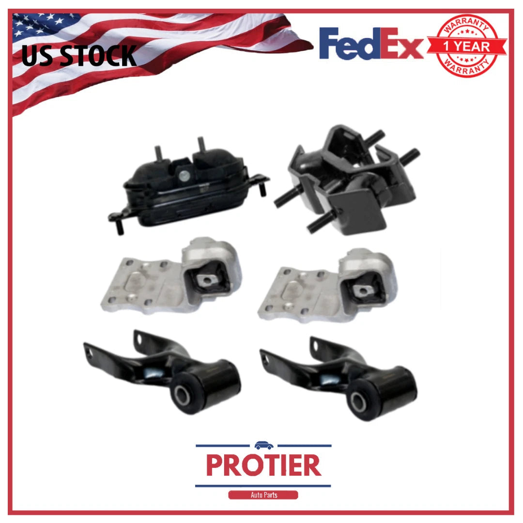 Eng Motor & Trans Mount Set 6PCS Fits 1997-2004 Oldsmobile Silhouette 3.4L 2WD 6B93BC-57