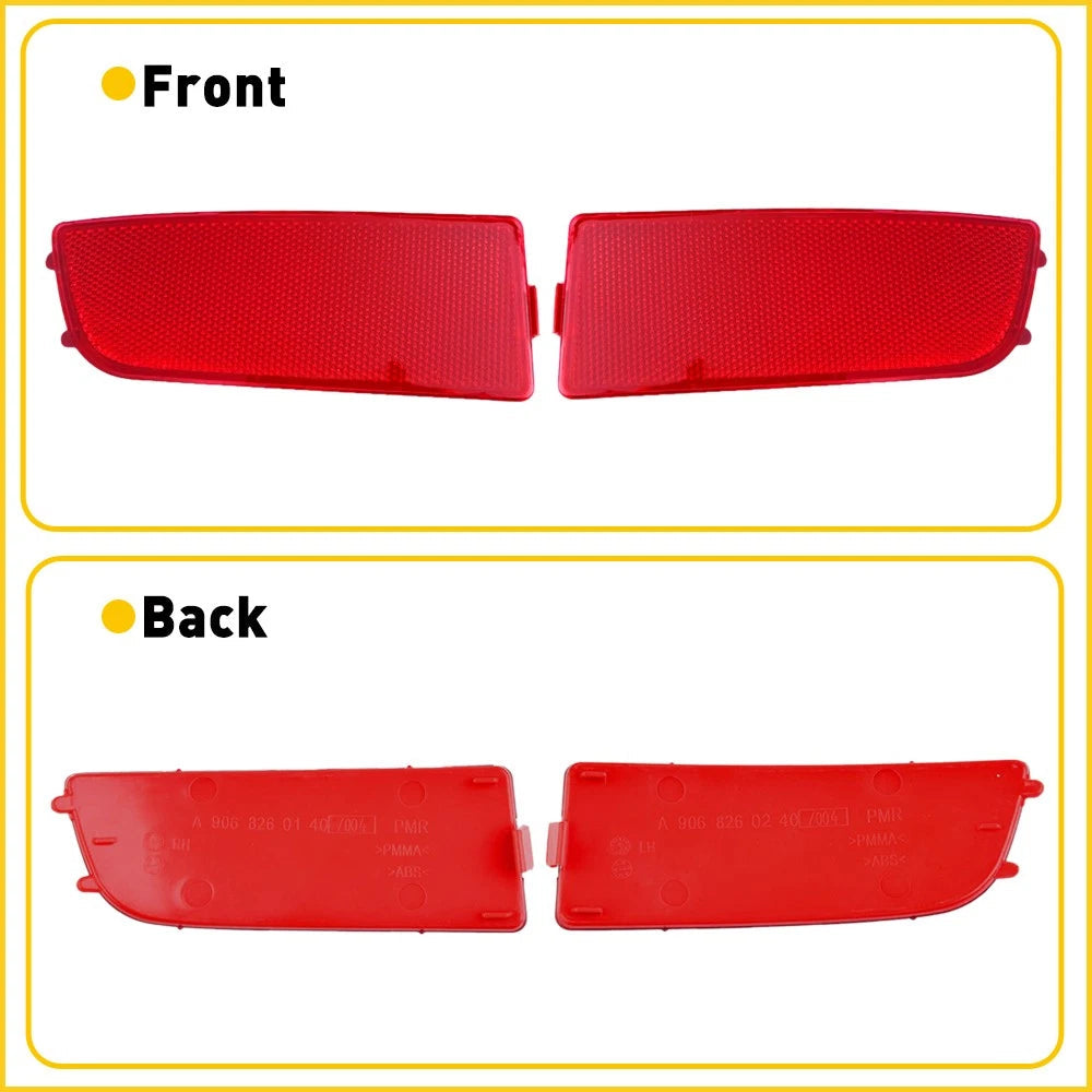 Rear Bumper Reflector Set For 2010-2018 Mercedes Sprinter Benz 2500 3500 3500XD 6B93BC-57
