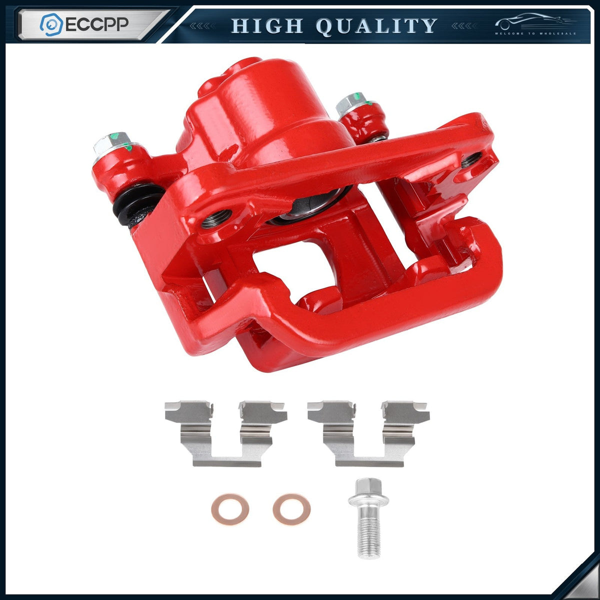 Rear Right Brake Caliper w/ Bracket For Nissan Altima 2002-2006 2013-2018 Red 6B93BC-57