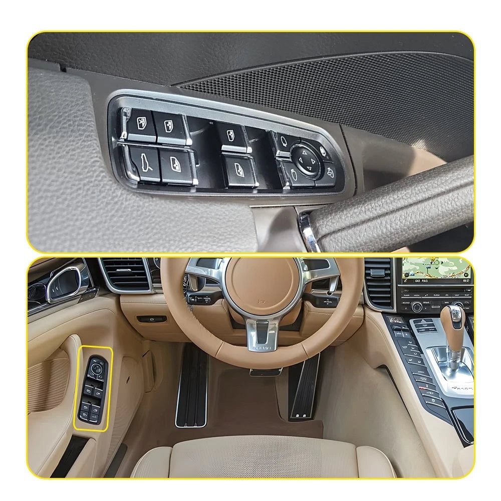 For 2011-2018 Porsche Panamera Cayenne 7PP959858AEDML Driver Left Window Switch 6B93BC-57
