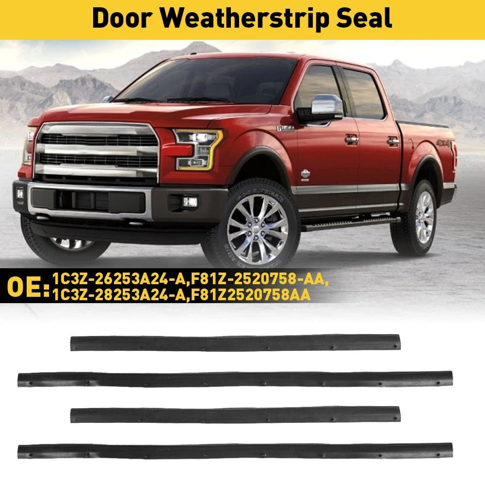 Rear Right / Left Door Lower Weatherstrip For Seal 1999-2016 Ford Super Duty 6B93BC-57