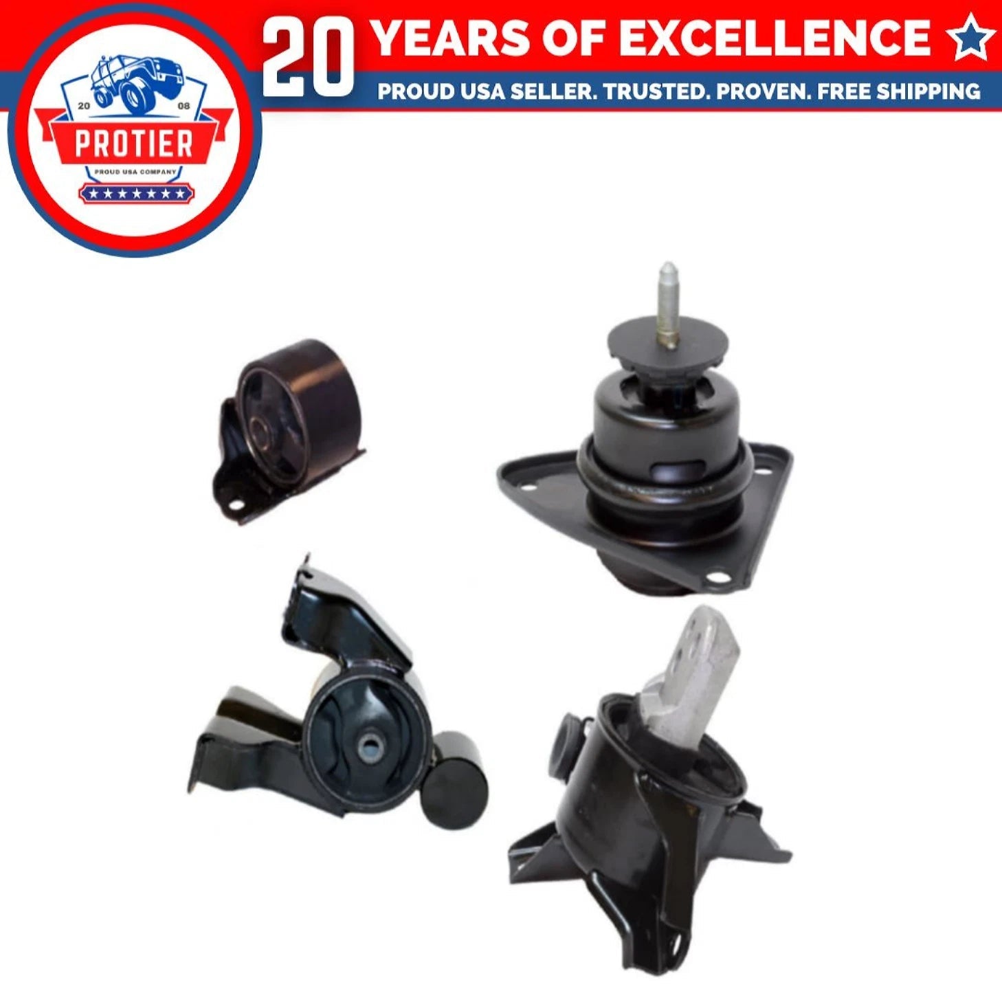 Motor & Trans Mount 4PCS Fit 10-13 KIA Forte/ Forte Koup/2012 Forte5 2.0L Manual 6B93BC-57