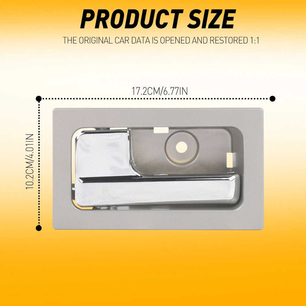 Interior Door Handle For Ford 2009-2014 F-150 Power Lock Driver Side Silver EOA 6B93BC-57