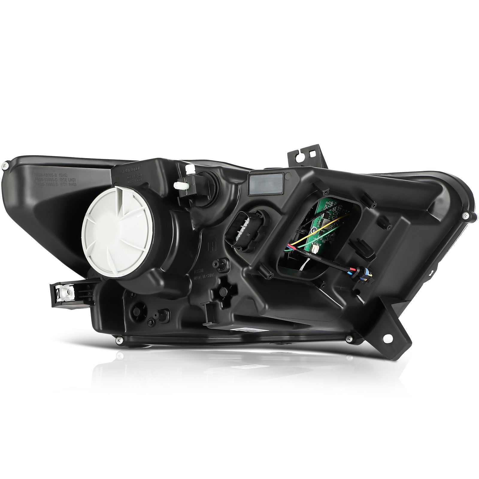 ECCPP Headlight Assembly For Ford Mustang 2015-2017 Driver Left Side Black Amber 6B93BC-57