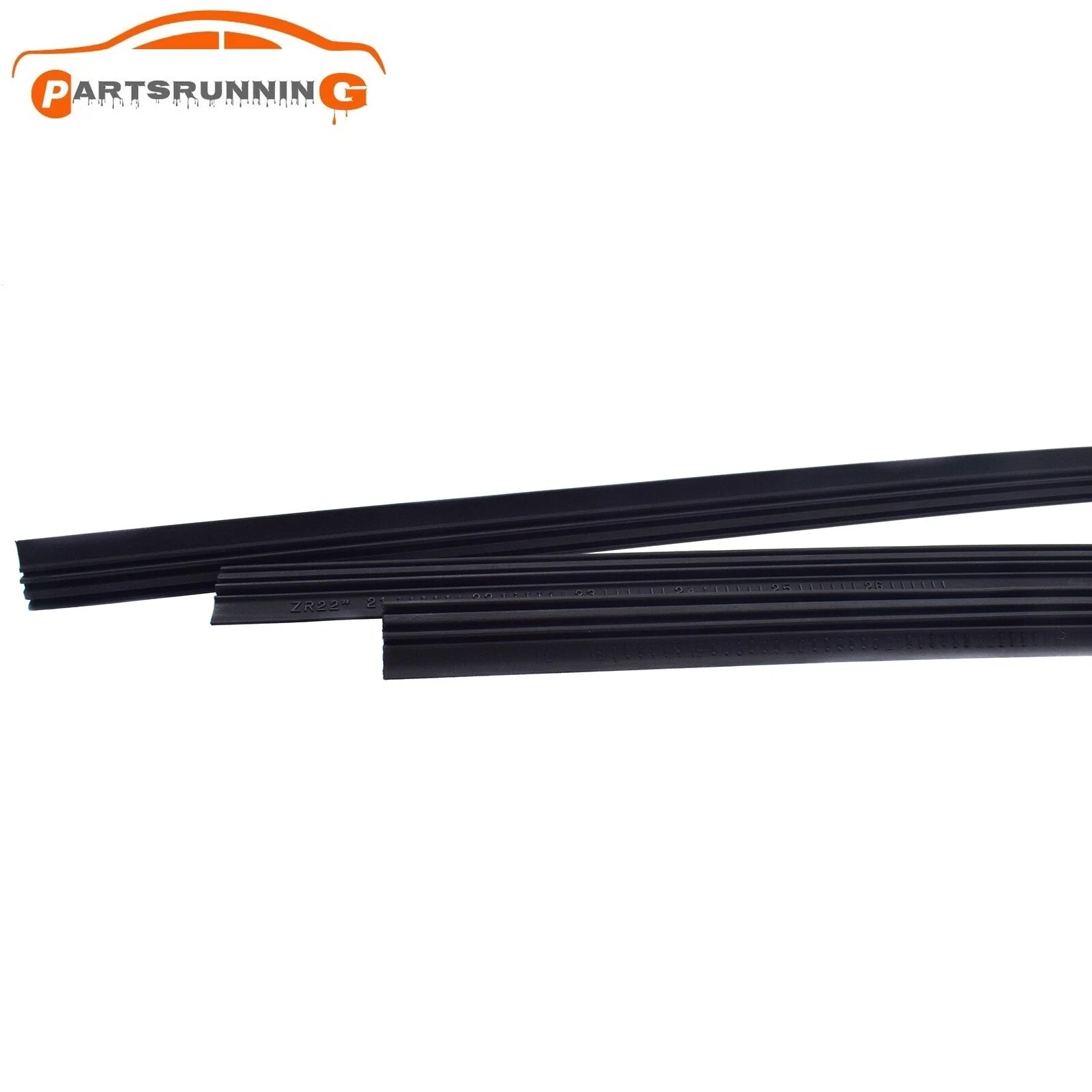 Front & Rear Wiper Rubber Insert Set For 18-22 Honda Odyssey 3.5L V6 76622THRA01 6B93BC-57