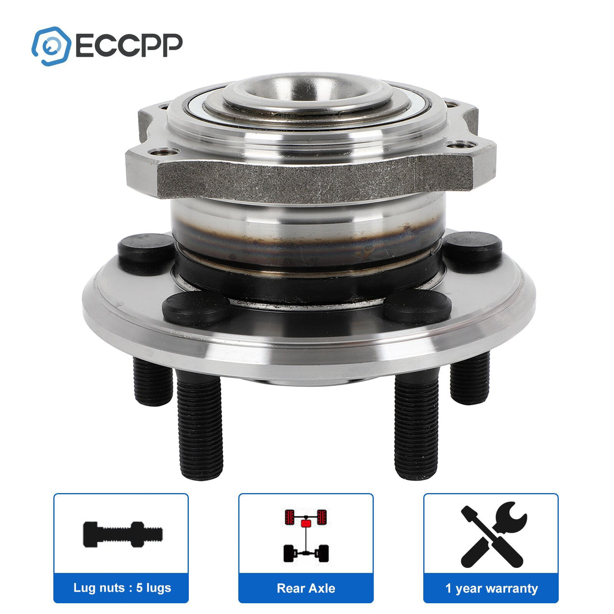 1Pc Wheel Hub Bearing Rear For 2009-2014 Dodge Charger Challenger Chrysler 300 6B93BC-57