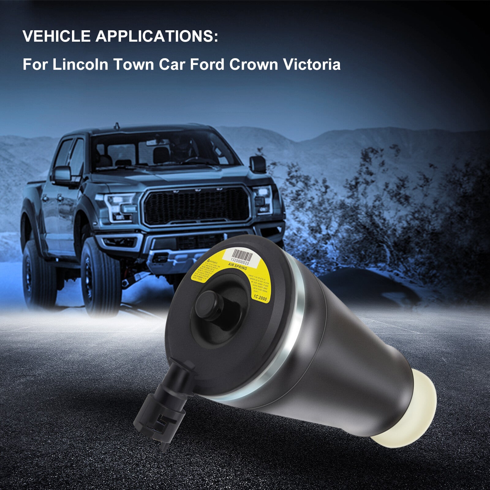 Rear Air Suspension Spring Shock Strut For Lincoln Town Car Ford Crown Victoria 6B93BC-57