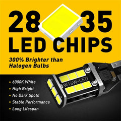 2X T15 W16W LED ERROR FREE 921 912 Car Backup Reverse Light bulbs for Audi A4 A5 6B93BC-57