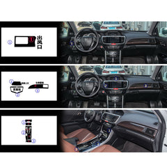 Interior Center Console Carbon Fiber Molding Sticker For Honda Accord 2014-2017