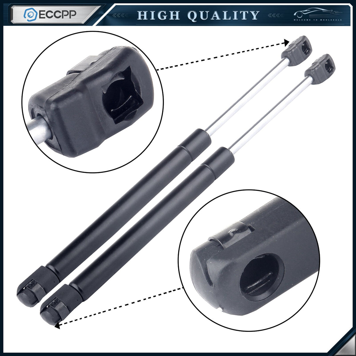 ECCPP 2x Front Hood Lift Supports Struts Shocks For Nissan Armada 2005-2014 4182 ECCPP