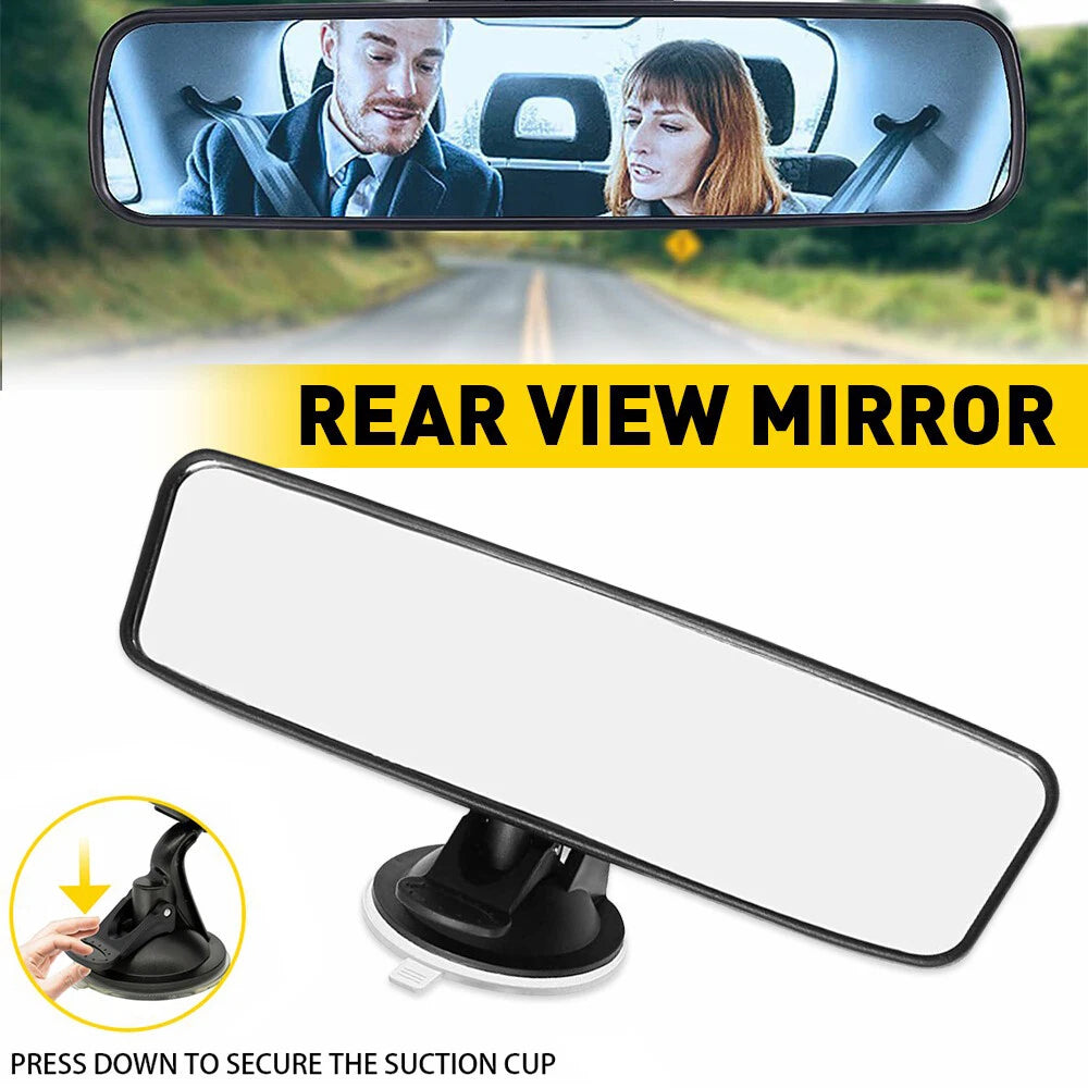 Car Truck Interior Rear View Mirror Wide Suction Cup Mirror Adjustable EOA 6B93BC-57