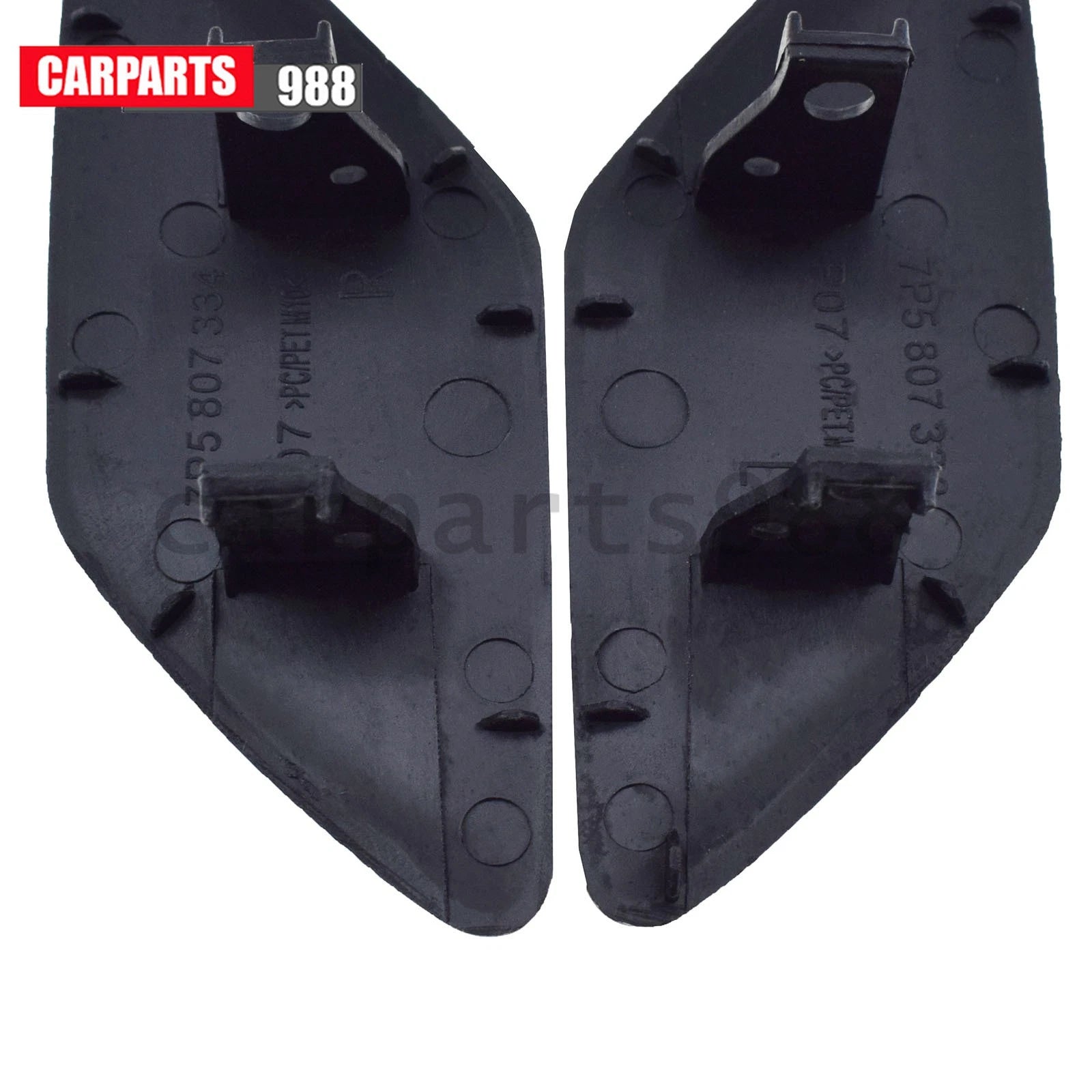 2Pcs Left Right Headlight Washer Nozzle Cover for 2011-2016 Porsche Cayenne 6B93BC-57