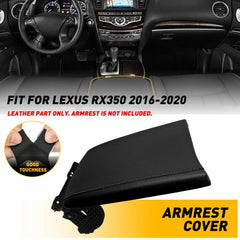 Fit Lexus RX350 2016-2020 Center Console Lid Armrest Leather Cover PU Leather EA 6B93BC-57