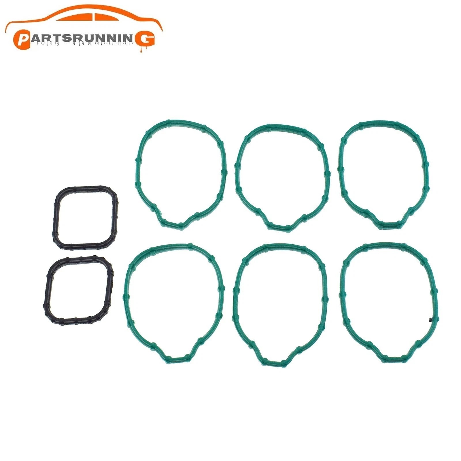 Intake Manifold Gasket Set AT4Z9H486A For Ford Lincoln 3.5L-3.7L V6 DOHC 2011-15 6B93BC-57