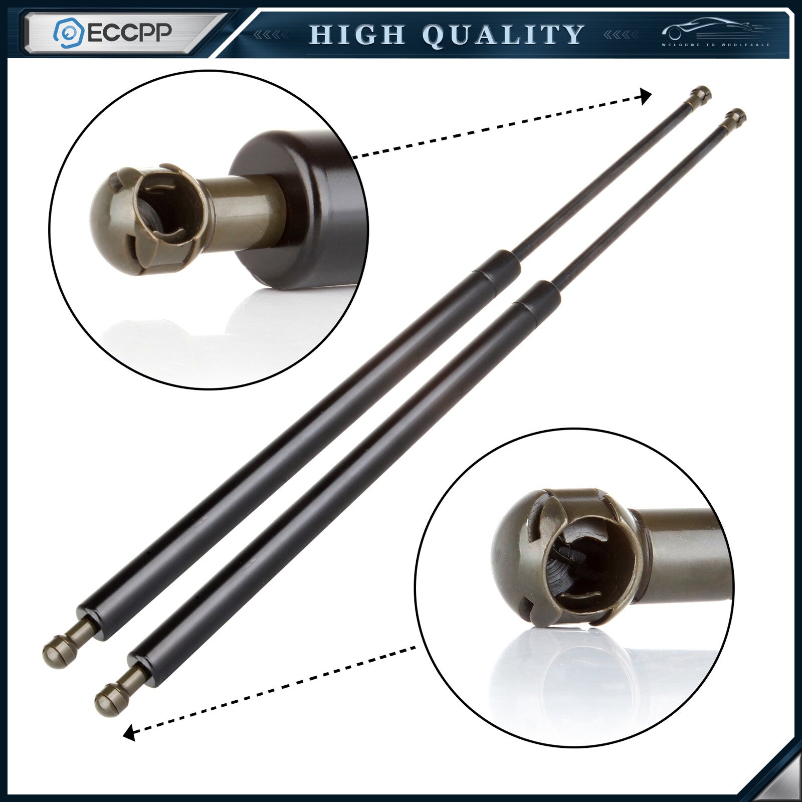 ECCPP 2x Rear Tailgate Gas Lift Supports Strut For 84-94 Cherokee Wagoneer 4872 ECCPP