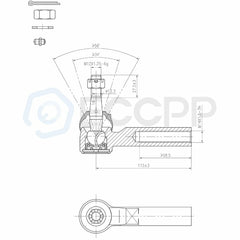 4PCS Front Inner and Outer Tie Rod Links Kit Fits 2004-2008 Pontiac Grand PriPCS