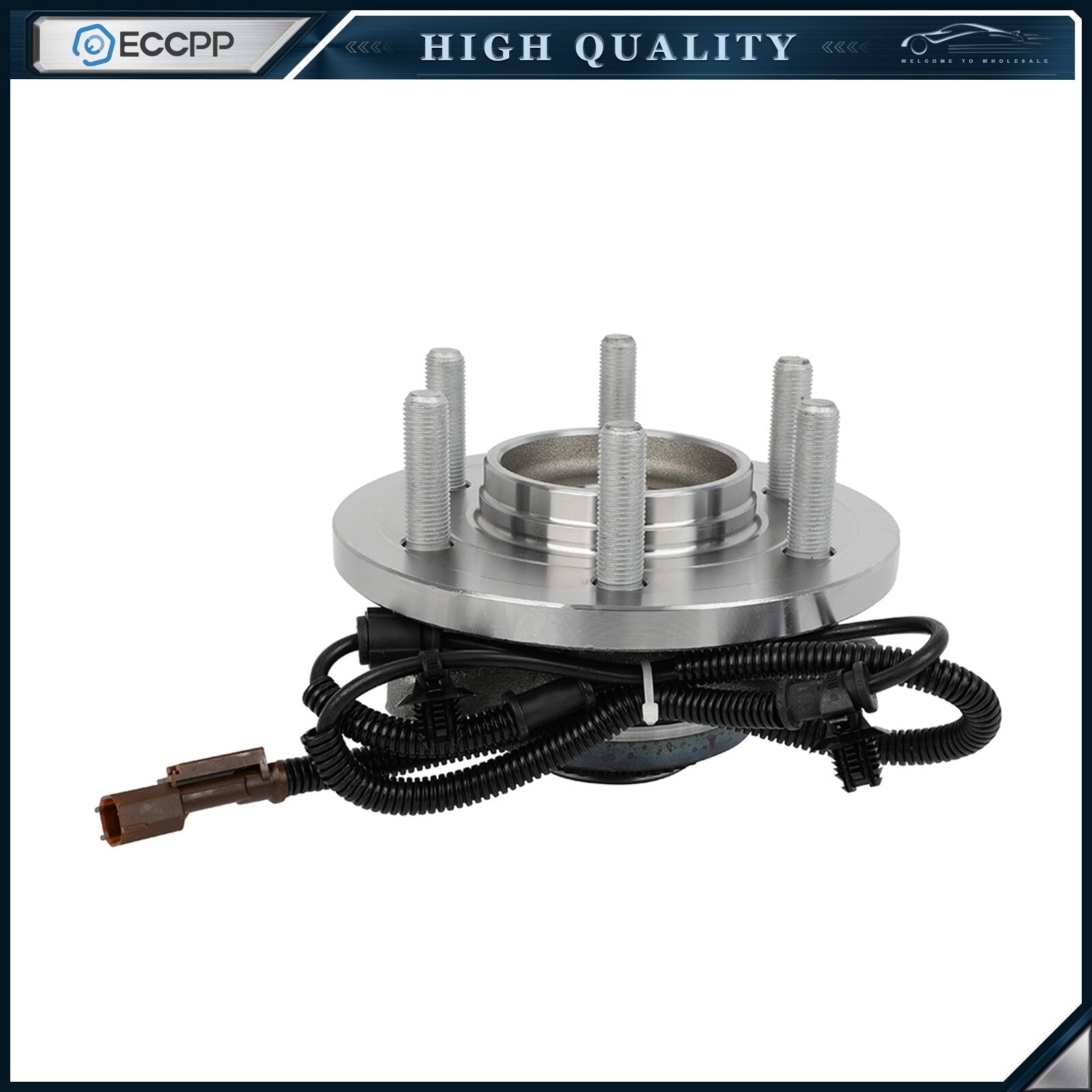 1Pc Wheel Hub Bearing Assembly Front 4WD For 2015 2016 2017 Ford F-150 Truck 6B93BC-57